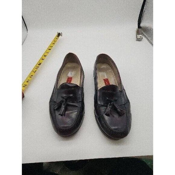 Cole Haan Other - COLE HAAN Mens Shoes 11.5 Casual Dress Mahogany Brown Leather Tassel Loafers
